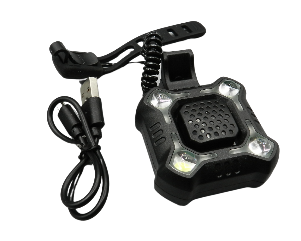 צופר + פנס USB נטען