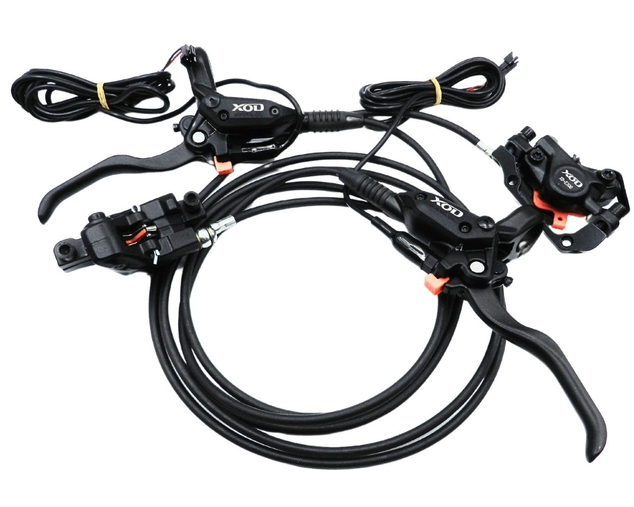 סט מעצורים הידראולי XOD 300 קומפלט קדמי 1.10 /אחורי 1.90 כולל ניתוק חשמלי + 2 רוטורים