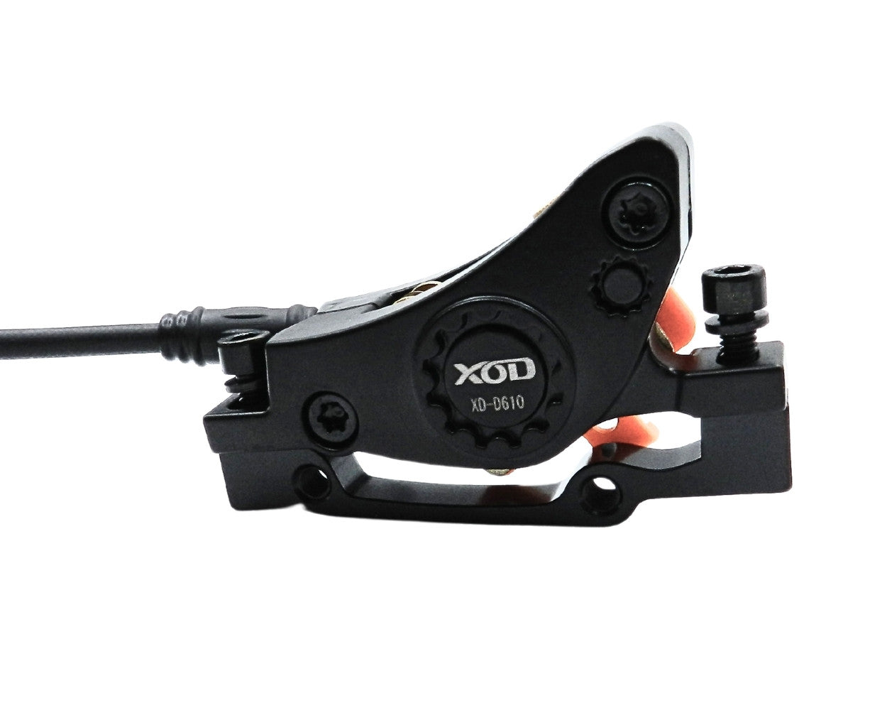 סט מעצורים הידראולי XOD 610 בוכנה כפולה קומפלט קדמי 1.10 /אחורי 1.90 כולל ניתוק חשמלי + 2 רוטורים עבים