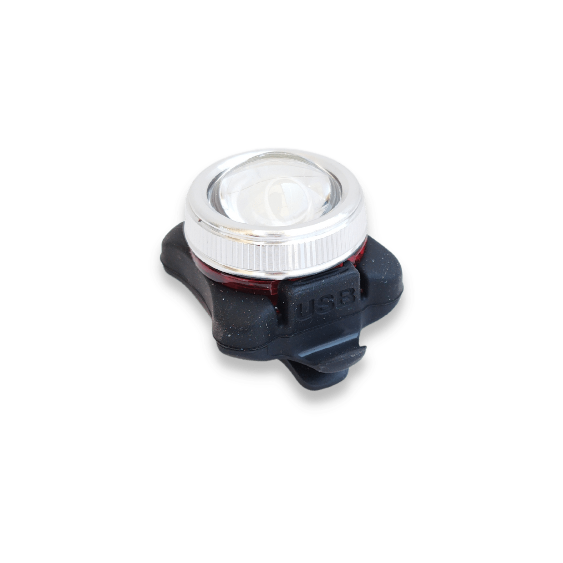 נצנץ לד עגול נטען USB - תופסן גומי