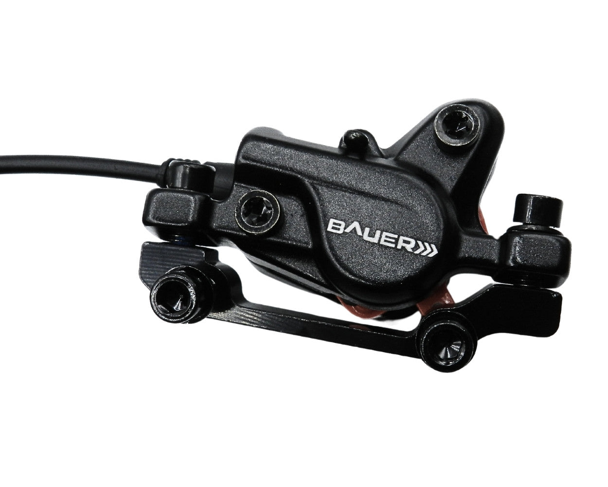 סט מעצורים הידראולי BAUER תוצרת טאיוון קומפלט קדמי אחורי + 2 רוטורים כולל ניתוק חשמלי