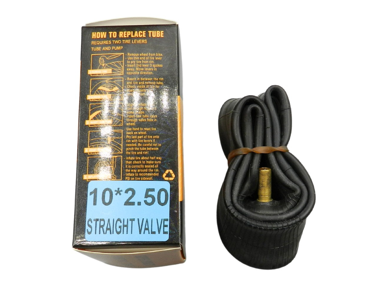 פנימית 10X2.5" ונטיל *ישר קצר*