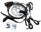 סט מעצורים הידראולי XOD 610 בוכנה כפולה קומפלט קדמי 1.10 /אחורי 1.90 כולל ניתוק חשמלי + 2 רוטורים עבים