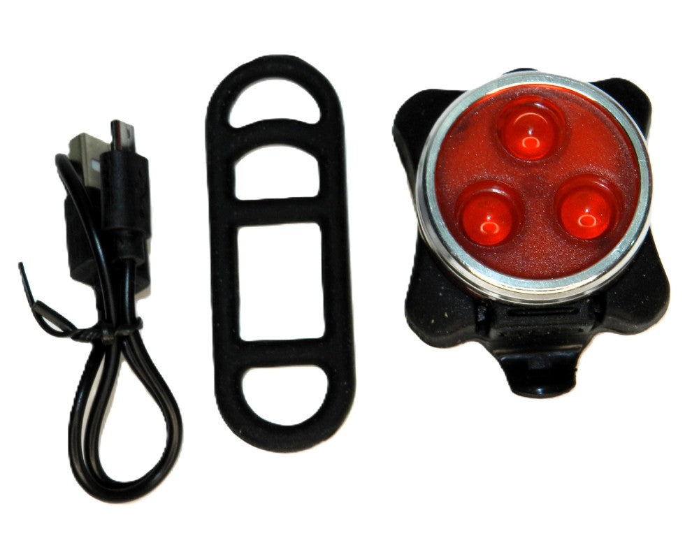 נצנץ לד אדום עגול USB עם תופסן גומי