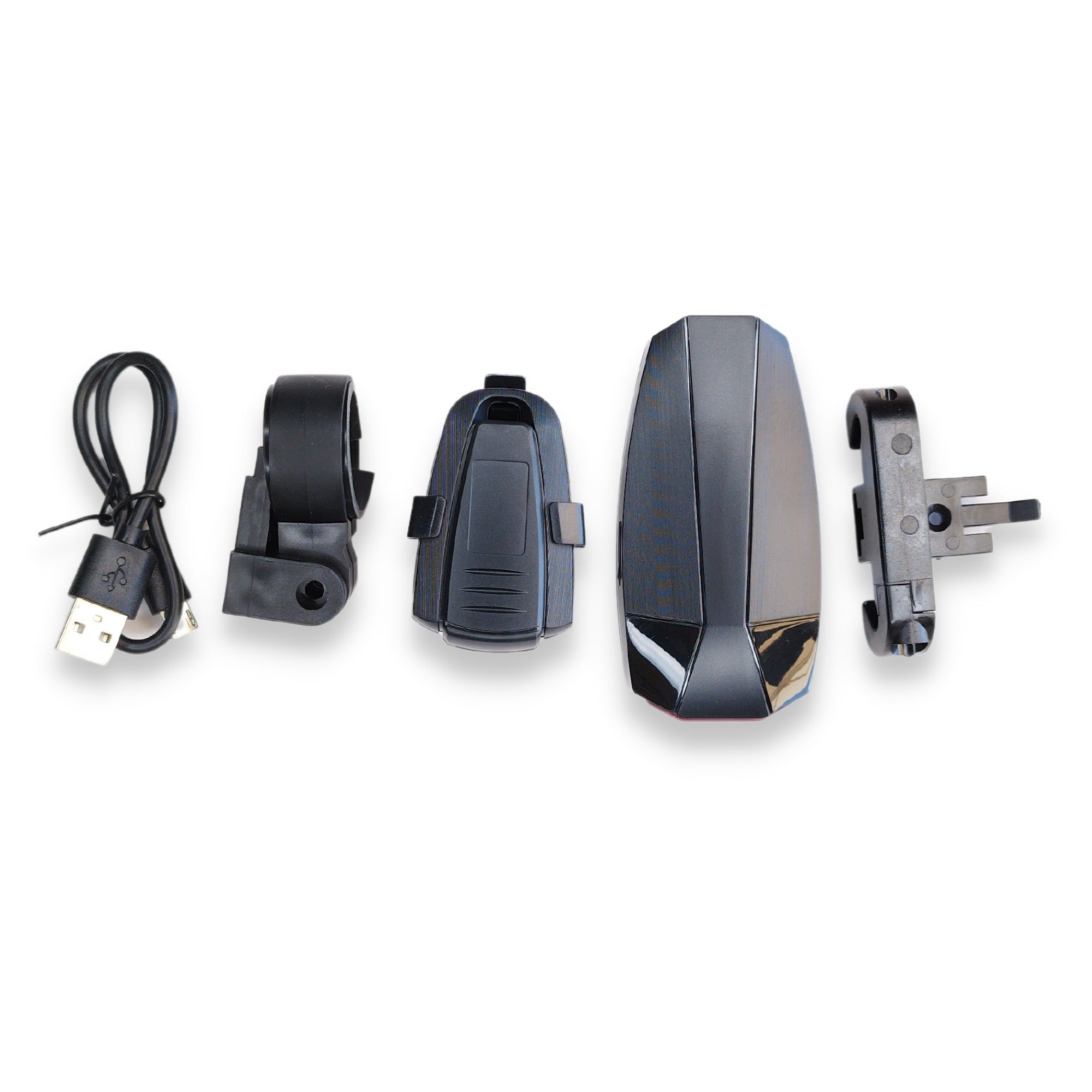 פנס + אזעקה נטען USB + רטט - חזק A6