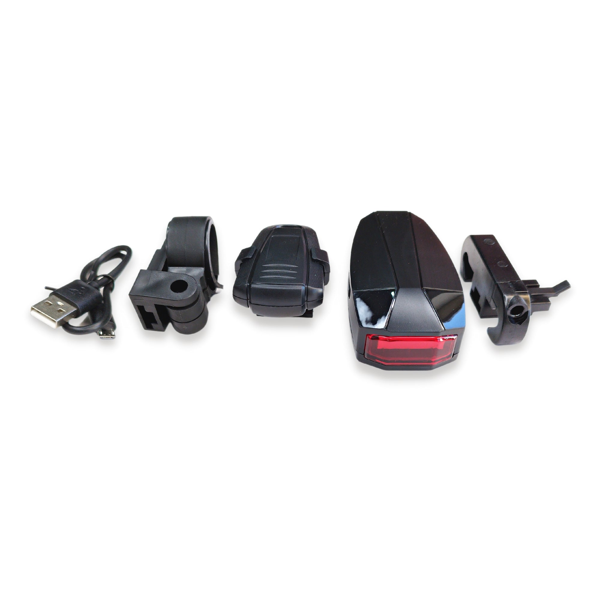 פנס + אזעקה נטען USB + רטט - חזק A6