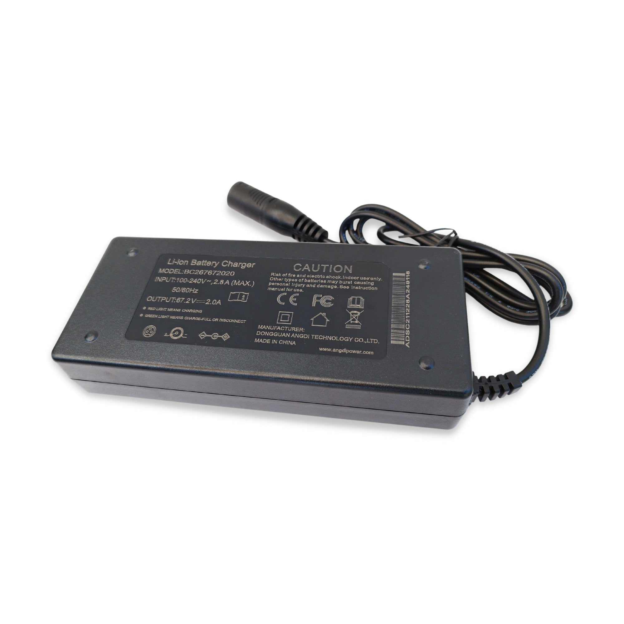 מטען XLR 60V 2A אופניים