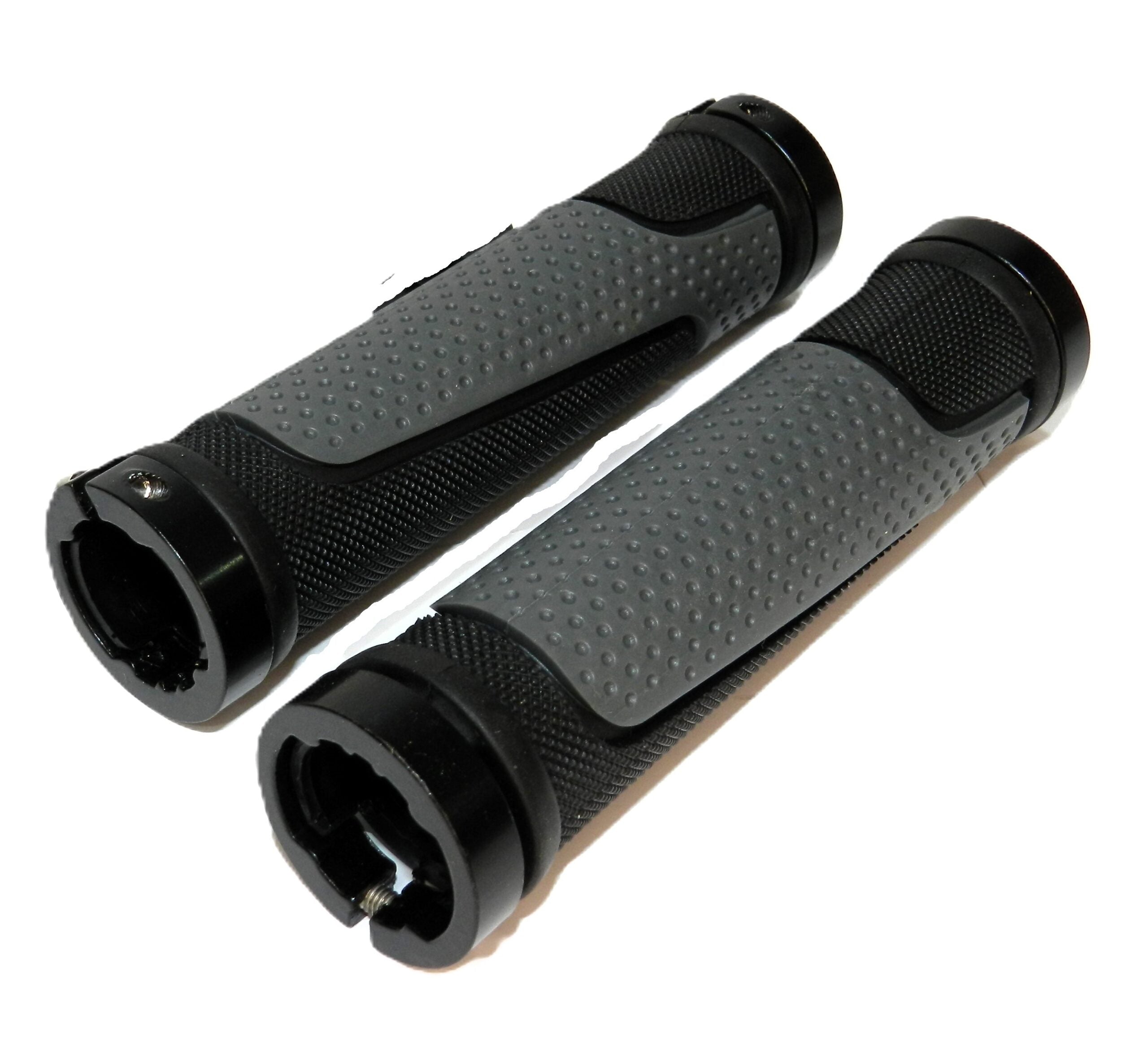 זוג גריפים נעילה גומי דגם AA - אפור