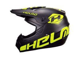קסדה מלאה פול פייס צהוב/שחור מט HELMO